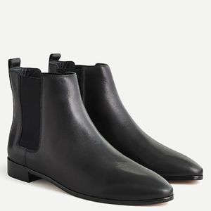 J. Crew Pull-on Chelsea black leather boot